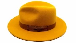 Bailey Fedora Curtis Litefelt Satin Brass