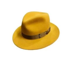 Bailey Fedora Curtis Litefelt Satin Brass -Hoeden Winkel 1920195558