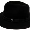 Panizza Fedora Potenza Haarvilt Zwart 2 Panizza Fedora Potenza Haarvilt Zwart -Hoeden Winkel 1923029583