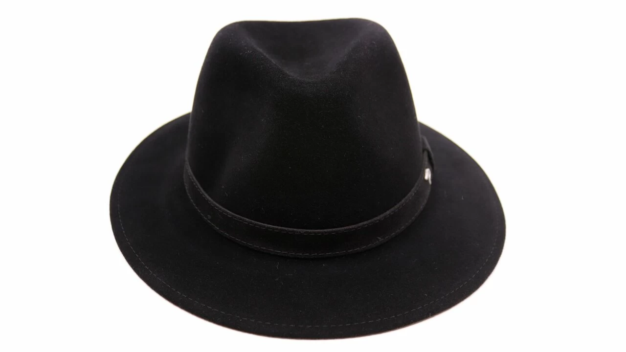 Panizza Fedora Potenza Haarvilt Zwart 4 Panizza Fedora Potenza Haarvilt Zwart - Afbeelding 2