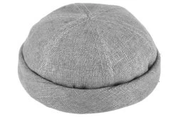 Fiebig Docker Muts Linnen Lichtgrijs