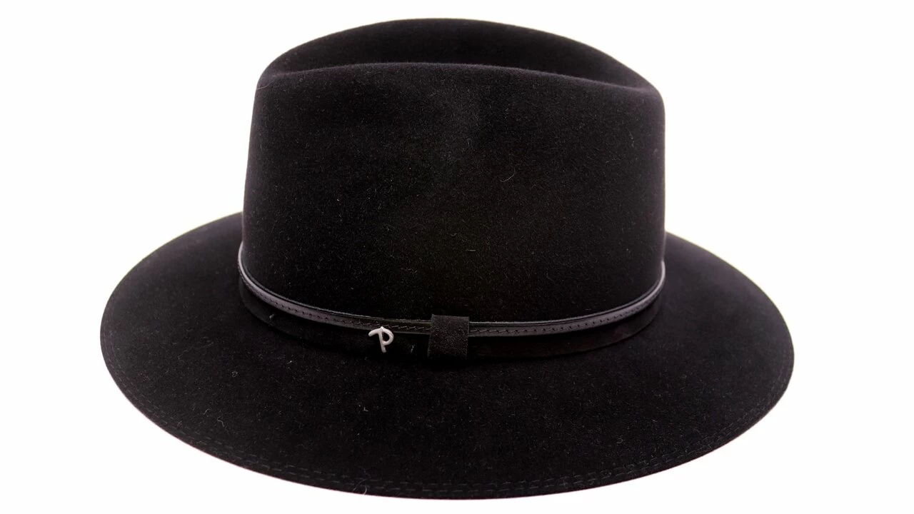 Panizza Fedora Orvieto Haarvilt Zwart 3 Panizza Fedora Orvieto Haarvilt Zwart