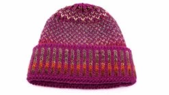Bedacht Muts Multicolor Wolmix Magenta Rust