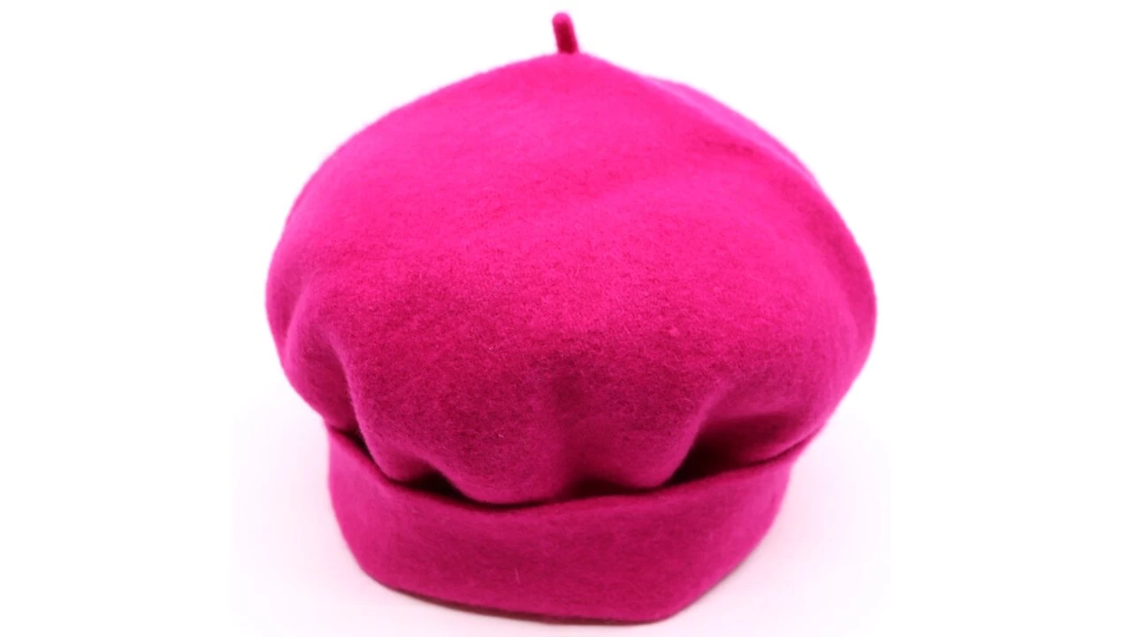 Kopka Roll Up Baret Wolvilt Pink 4 Kopka Roll Up Baret Wolvilt Pink - Afbeelding 2