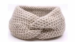 Bronte Haarband Camille Knitted Wolmix Beige