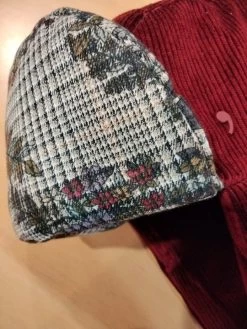 Alfonso Deste Trapper Cap Corduroy Upholstery Bordeaux -Hoeden Winkel 1947770550