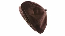 Panizza Baret Fluweel Chocolade Bruin