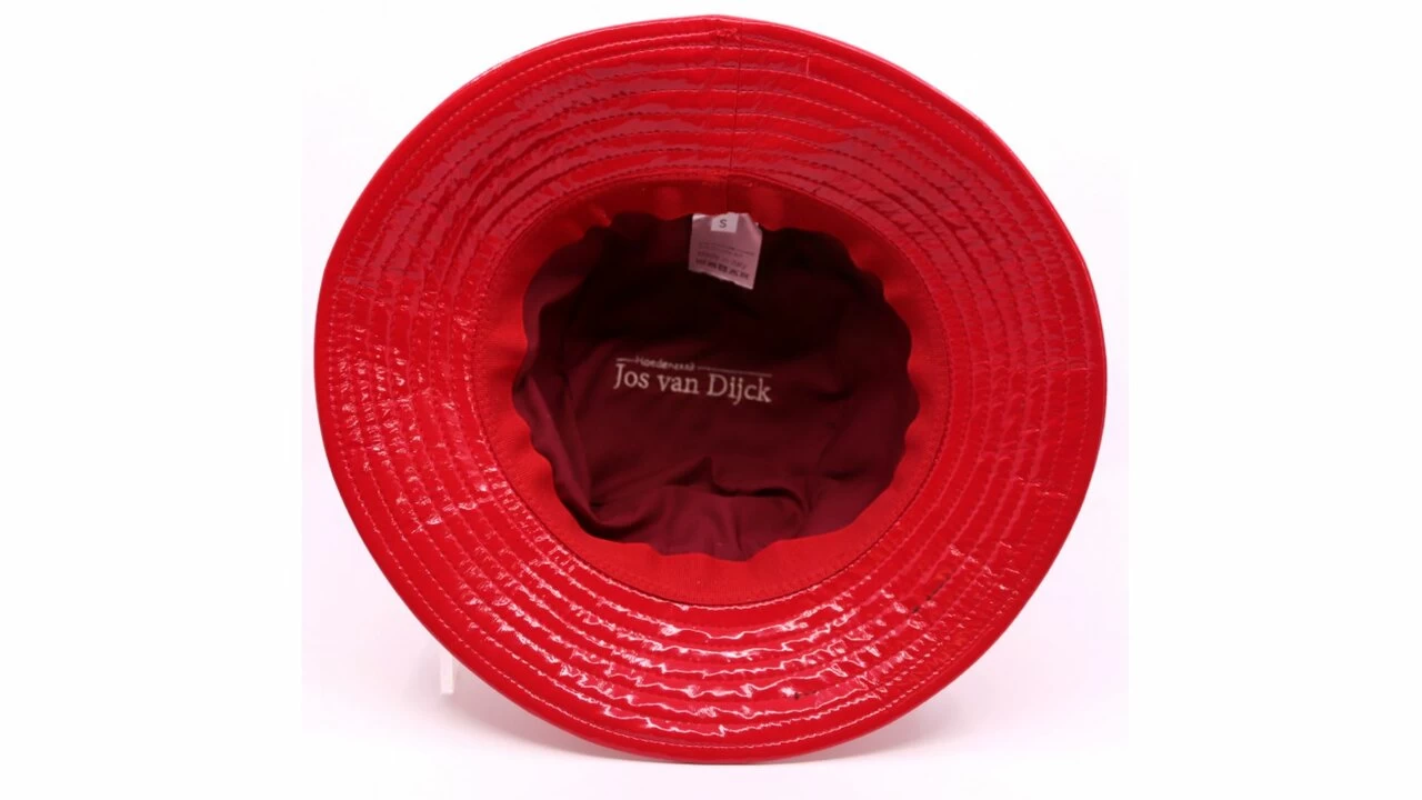 Jos Van Dijck Regenhoed Noordzee Lak Rood 6 Jos Van Dijck Regenhoed Noordzee Lak Rood - Afbeelding 4