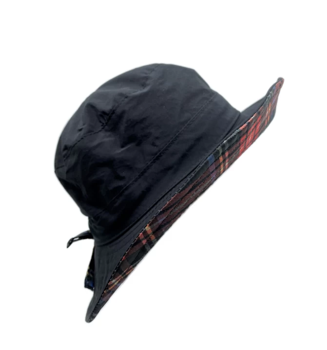 Jos Van Dijck Regenhoed Ruit Zwart 3 Jos Van Dijck Regenhoed Ruit Zwart