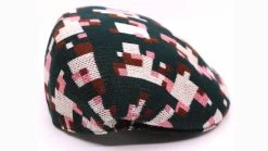 Kangol Flatcap 504 Pixelated Plaid Pine Cream
