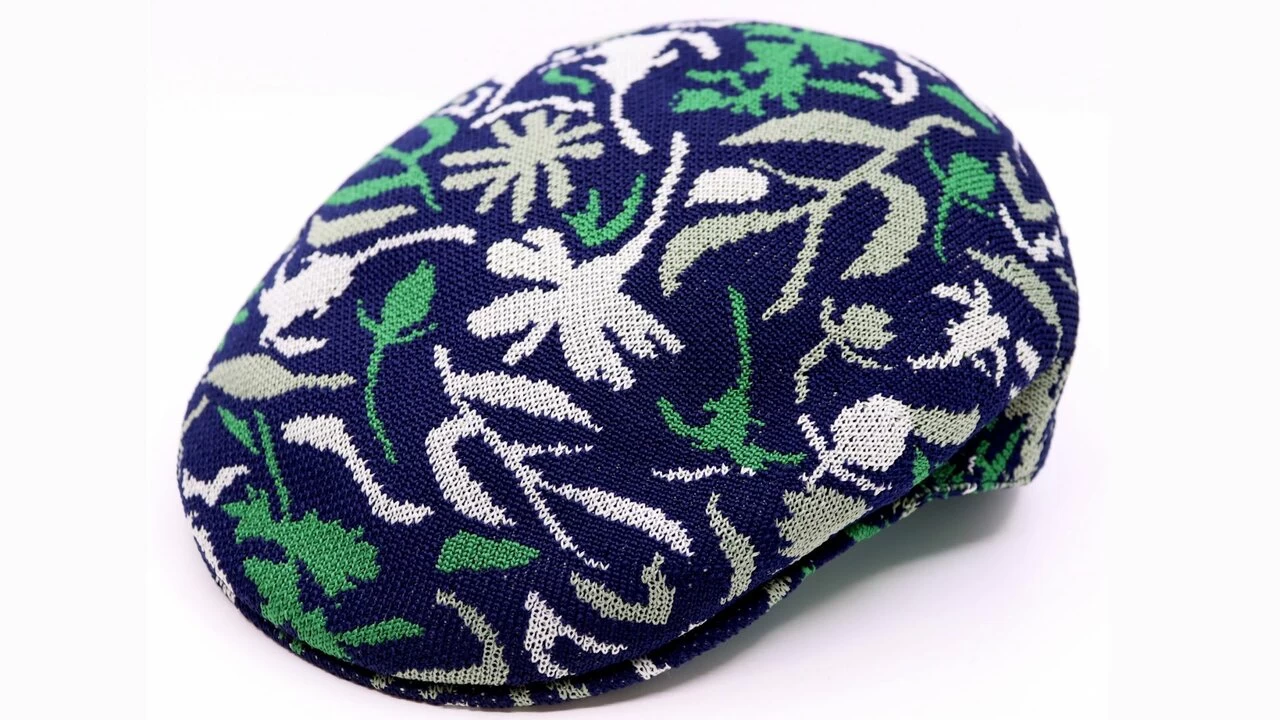Kangol Flatcap 504 Street Floral Acryl Navy Green 3 Kangol Flatcap 504 Street Floral Acryl Navy Green