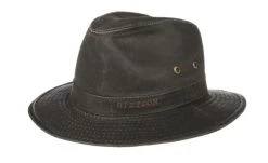 Stetson Traveller Regenhoed Ava Wax Katoen Bruin