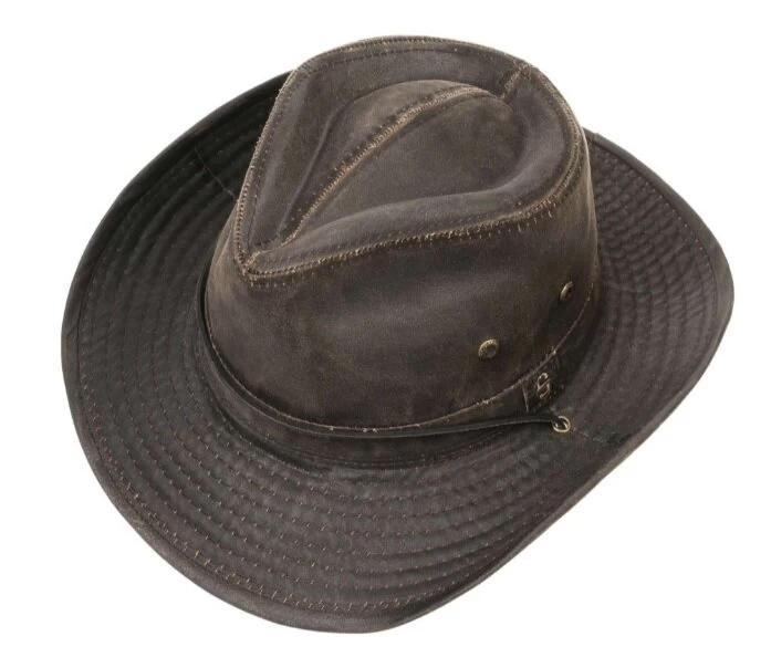 Stetson Outdoor Fedora Diaz Katoenmix Brown 4 Stetson Outdoor Fedora Diaz Katoenmix Brown - Afbeelding 2