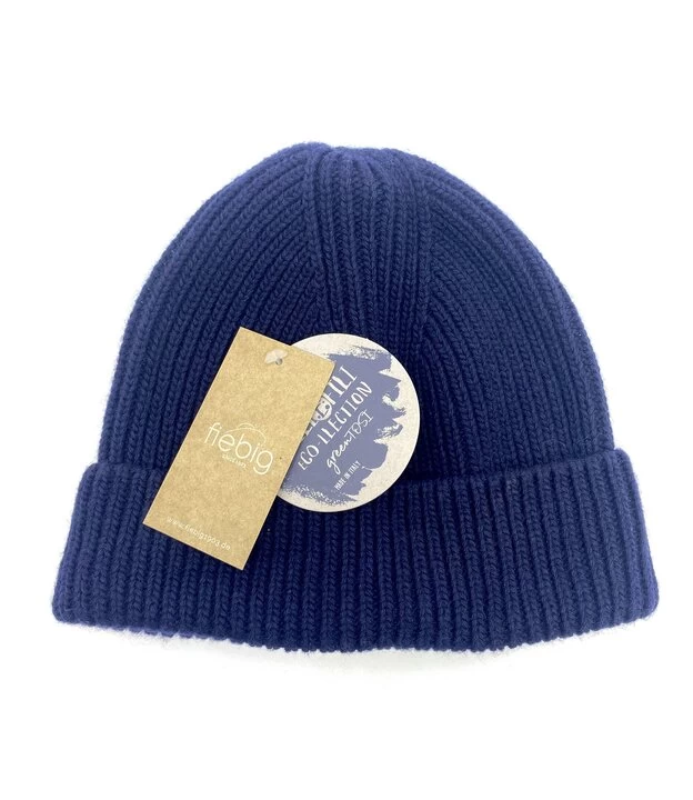 Fiebig Dockermuts Beanie Cable Knit Marine Blue 4 Fiebig Dockermuts Beanie Cable Knit Marine Blue - Afbeelding 2