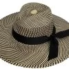 Bronte Fedora Vic Panama Natural Black -Hoeden Winkel 1967393217
