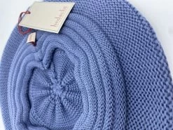 Bedacht Zomer Baret Knitted Katoen Ijsblauw -Hoeden Winkel 1968877788
