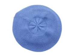 Bedacht Zomer Baret Knitted Katoen Ijsblauw