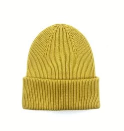 Bedacht Zomer Beanie Knitted Katoen Okergeel