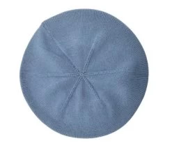 Bedacht Zomer Baret Basic Katoen Ijsblauw