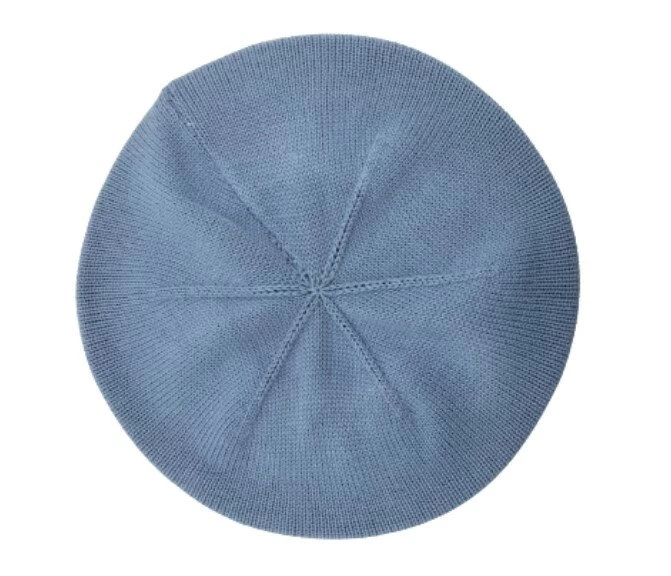 Bedacht Zomer Baret Basic Katoen Ijsblauw 3 Bedacht Zomer Baret Basic Katoen Ijsblauw