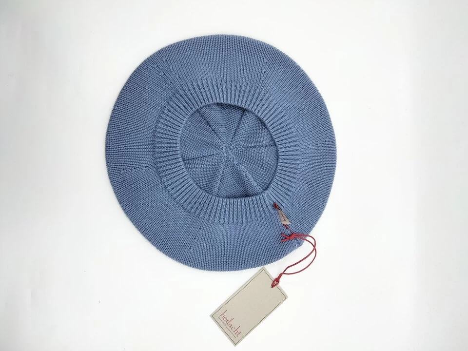 Bedacht Zomer Baret Basic Katoen Ijsblauw 4 Bedacht Zomer Baret Basic Katoen Ijsblauw - Afbeelding 2