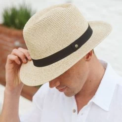 House Of Ord Pana Mate Fedora Natural -Hoeden Winkel 1970072409