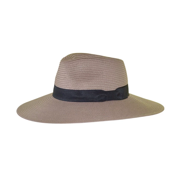 House Of Ord Summer Fedora Fiona Wide Brim Flexibraid Taupe 3 House Of Ord Summer Fedora Fiona Wide Brim Flexibraid Taupe