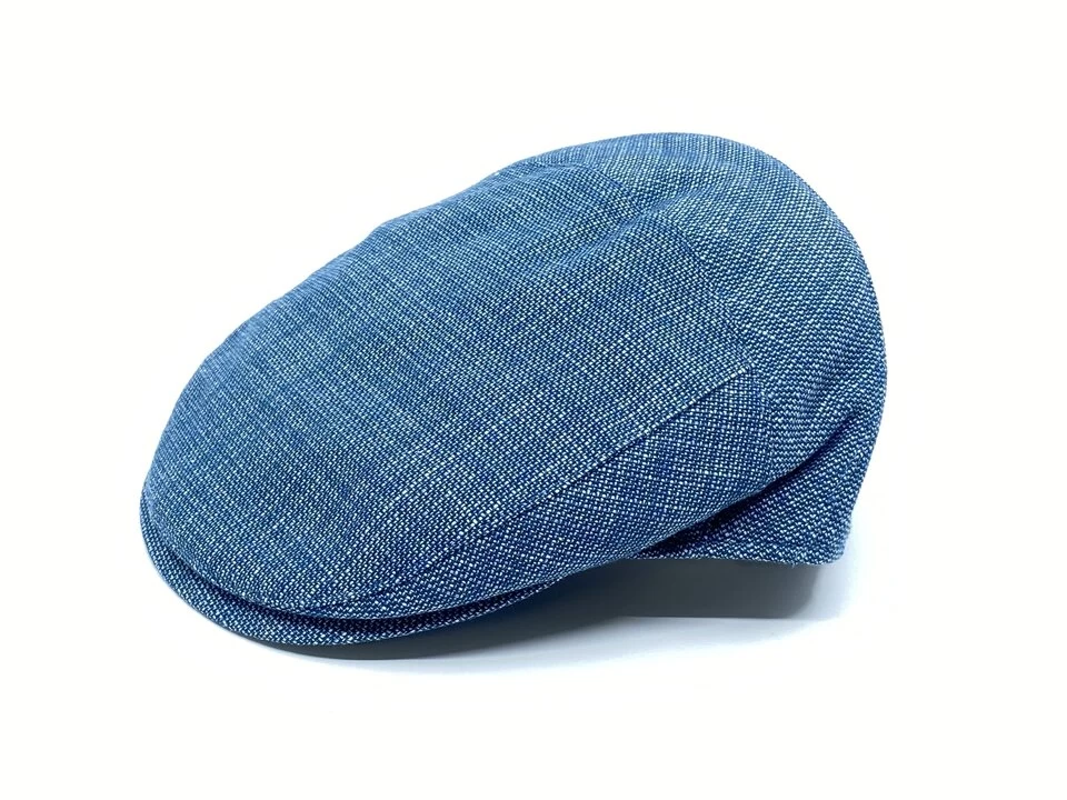 Borsalino Engelse Pet Crossover Katoen Linnen Misto Aqua 4 Borsalino Engelse Pet Crossover Katoen Linnen Misto Aqua - Afbeelding 2