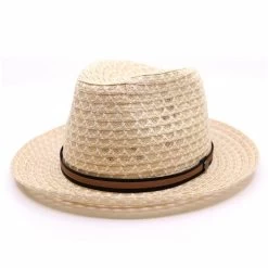 Borsalino Fedora Bogart Bandstro Hemp Natural -Hoeden Winkel 1975066416