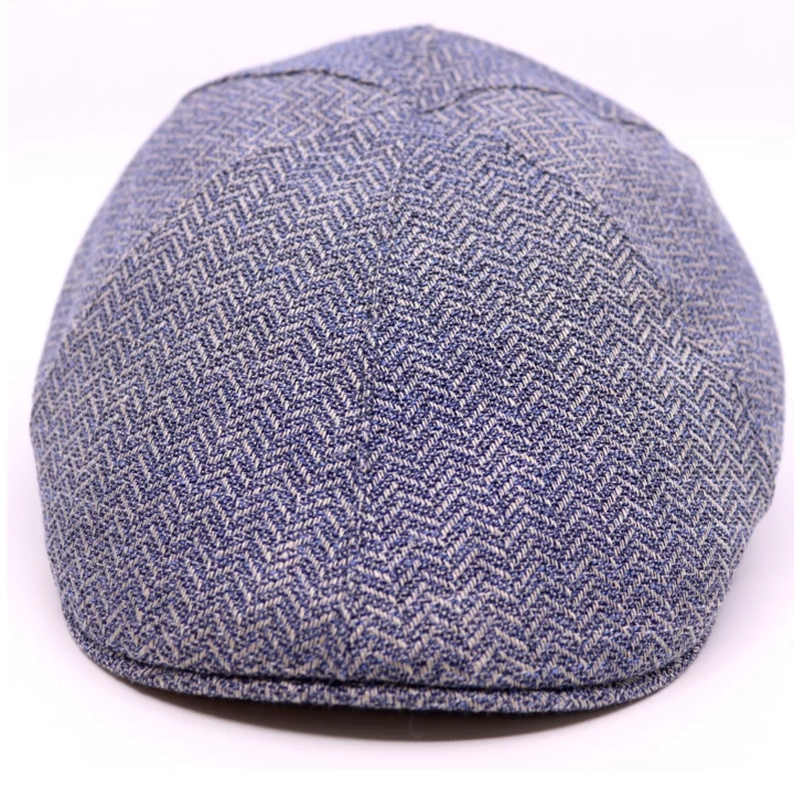 Portaluri Ivy Pet Six Panel Visgraat Linnen En Katoen Jeans Blauw 5 Portaluri Ivy Pet Six Panel Visgraat Linnen En Katoen Jeans Blauw - Afbeelding 3