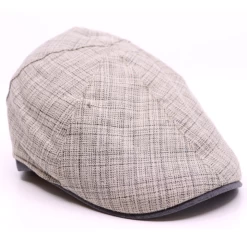 Jos Van Dijck Ivy Pet Six Panel Contrast Streep Katoenmix Grijs Kiezel