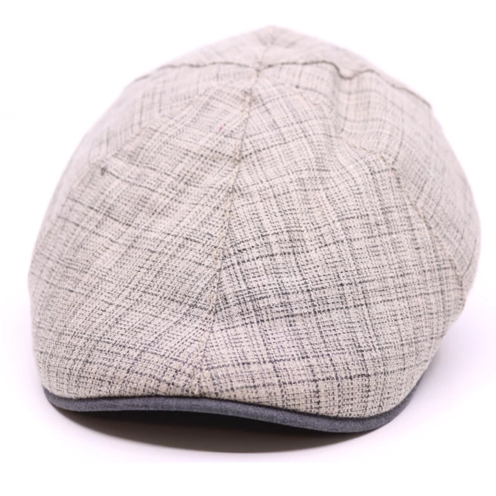 Jos Van Dijck Ivy Pet Six Panel Contrast Streep Katoenmix Grijs Kiezel 4 Jos Van Dijck Ivy Pet Six Panel Contrast Streep Katoenmix Grijs Kiezel - Afbeelding 2